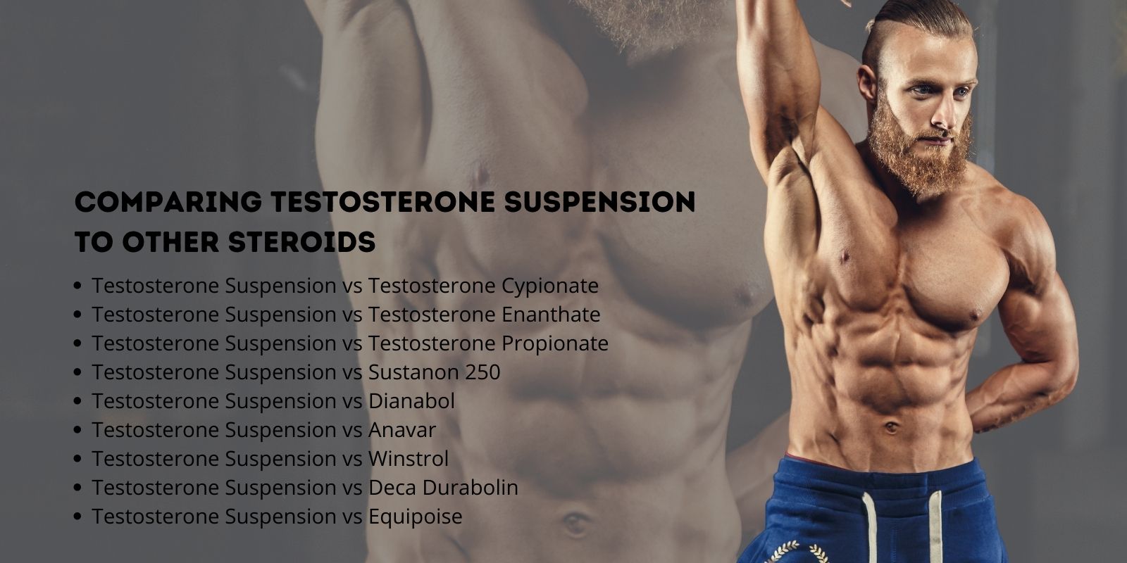 Jämför testosteronsuspension med andra steroider